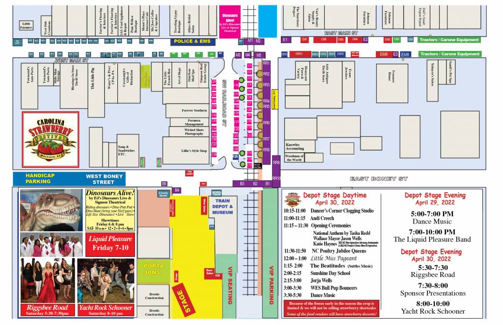 Festival Map – Carolina Strawberry Festival